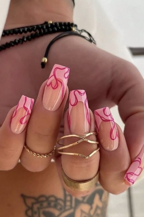 UÑAS CORAZÓN BLL007